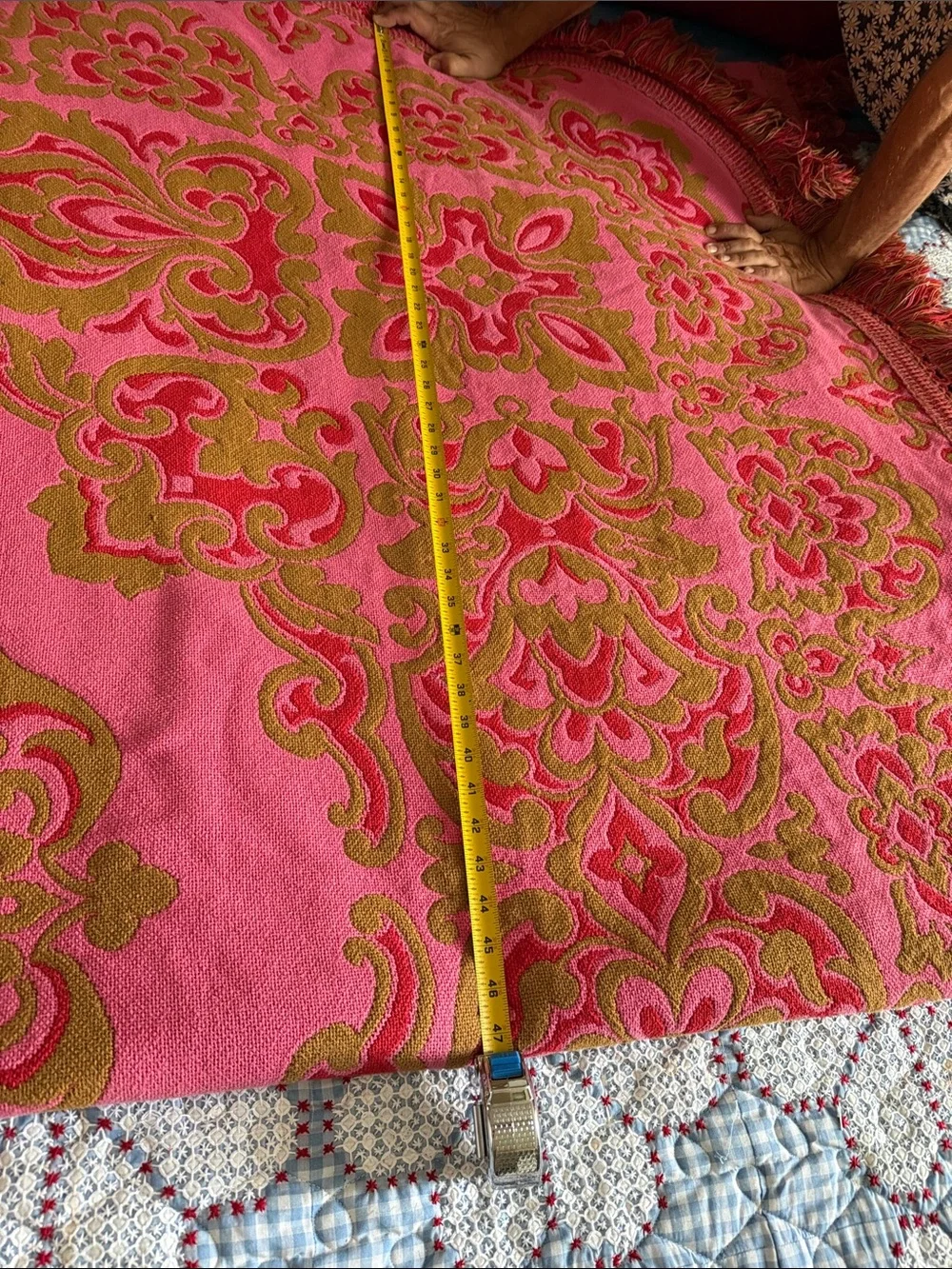 Sears Bellissimo Italian brocade Full/Queen Bedspread